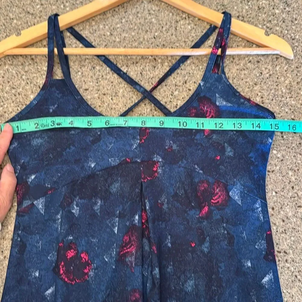 PATAGONIA Garden City Dress Navy Floral Strappy